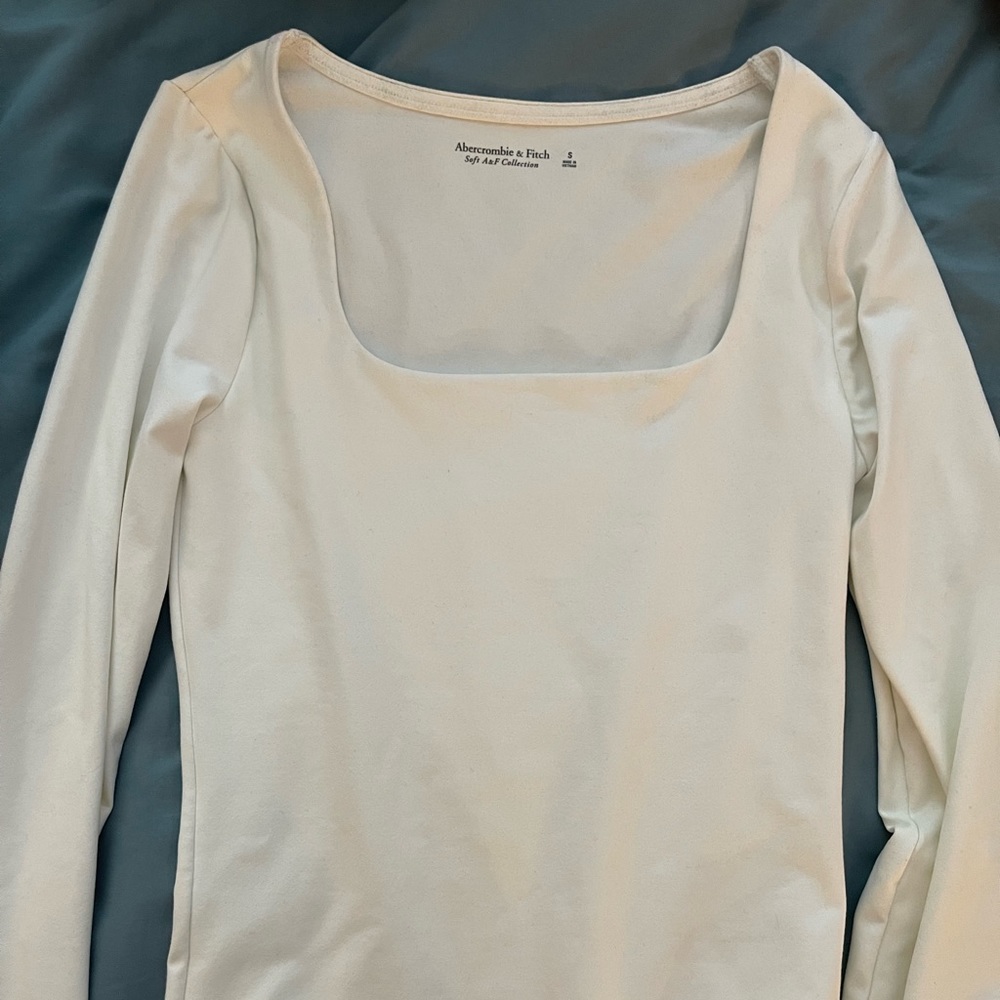 White Long Sleeve Bodysuit